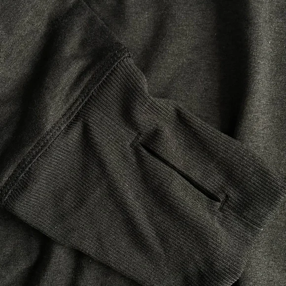 Bench Charcoal Ribbed Collar Top - Picture 2 of 4